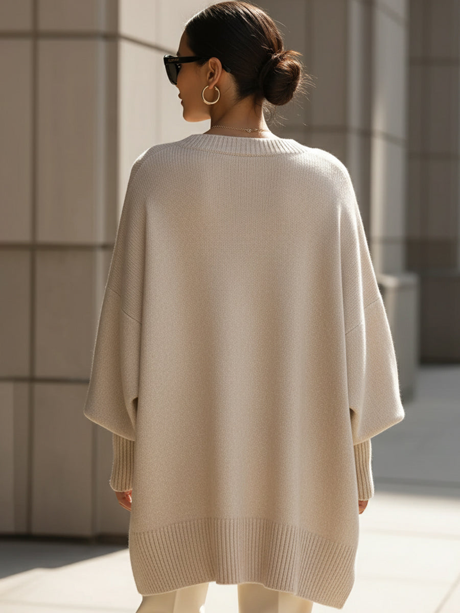 Lynda – Effortless Elegance Oversized Poncho