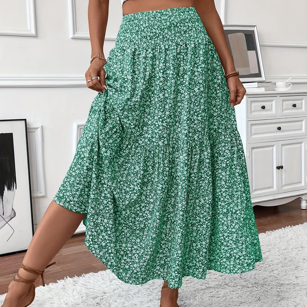Marnie – Tiered Floral Maxi Skirt