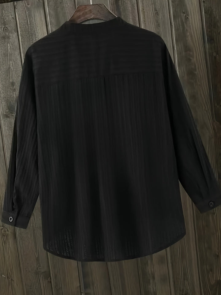 Katie – Textured Pocket Detail Blouse