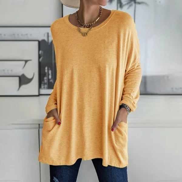 Mila - Relaxed Long Sleeve Top