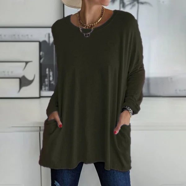 Mila - Relaxed Long Sleeve Top