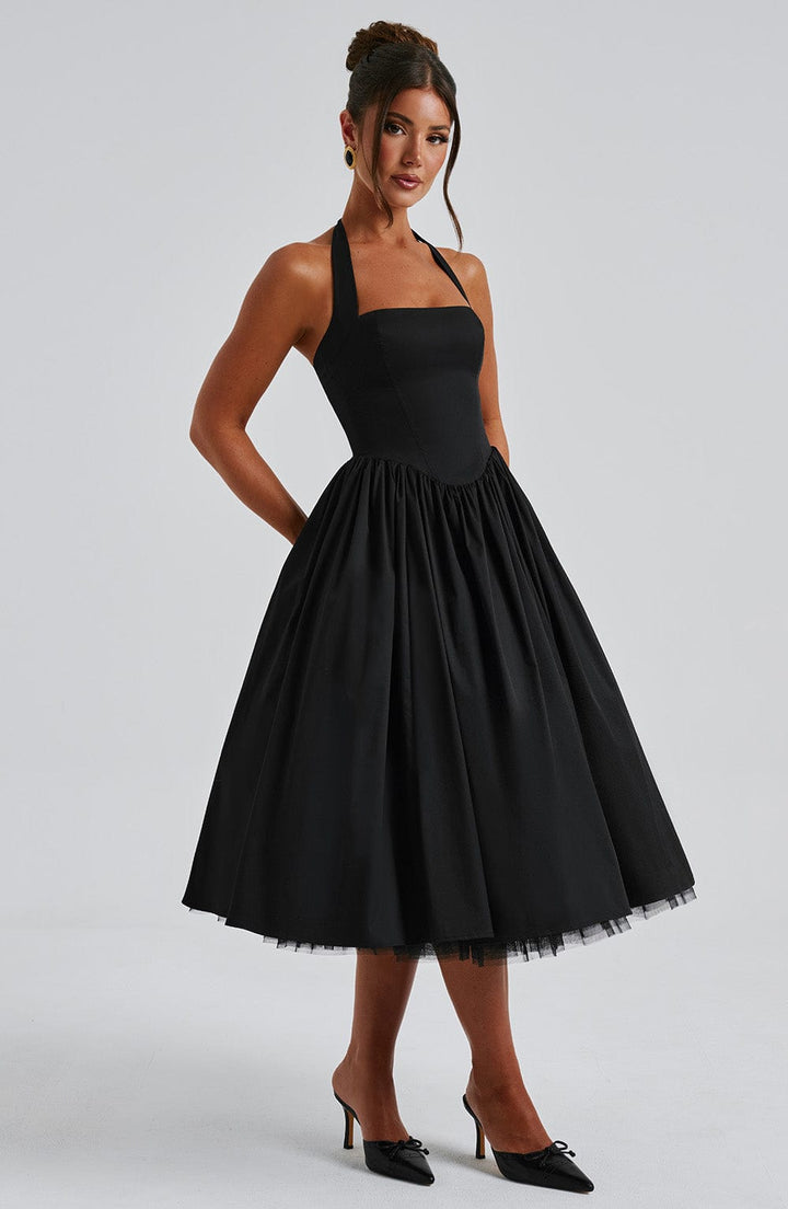 Sydney - Women's A-Line Midi Wedding Guest Dress