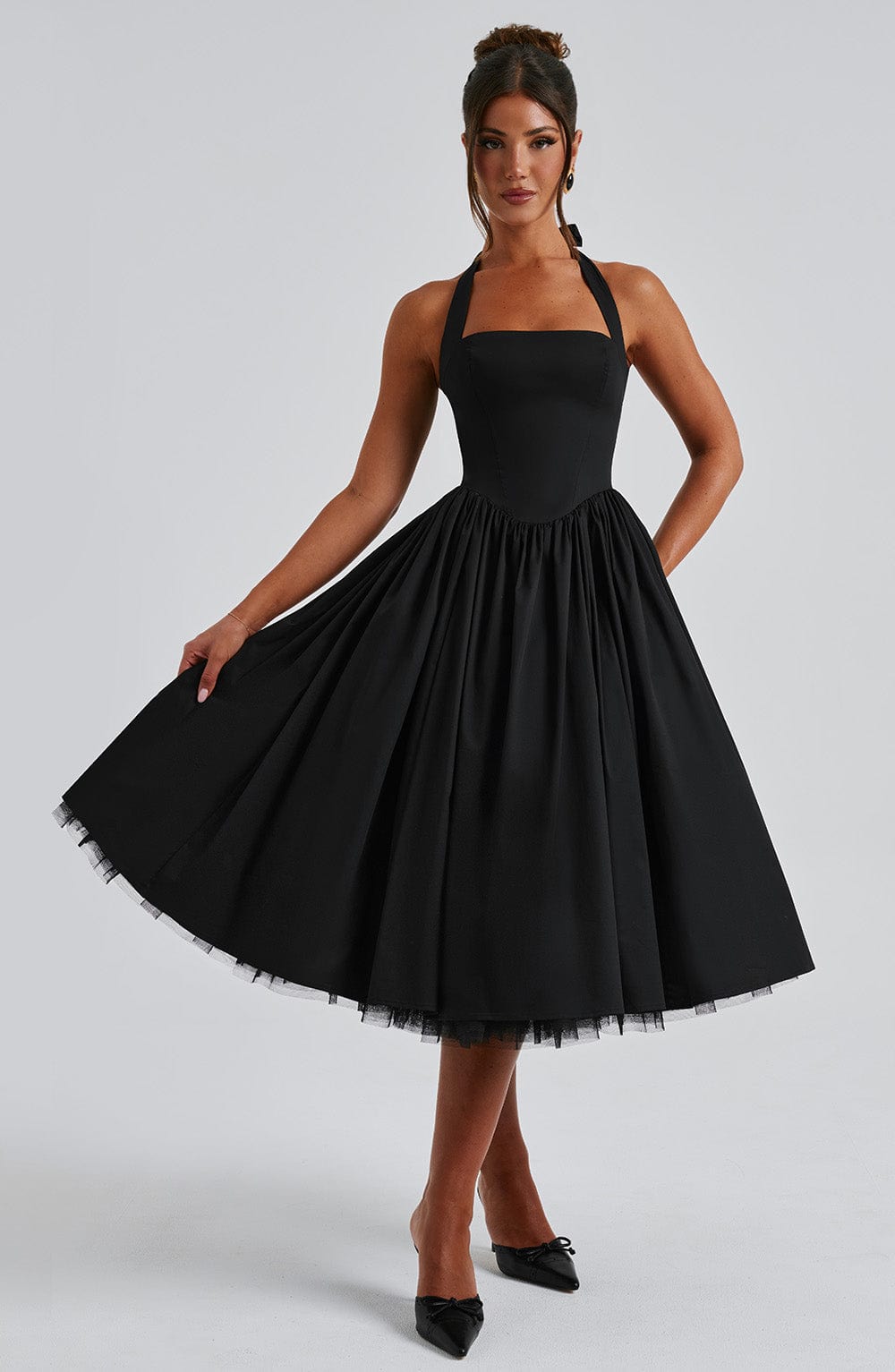 Sydney - Women's A-Line Midi Wedding Guest Dress