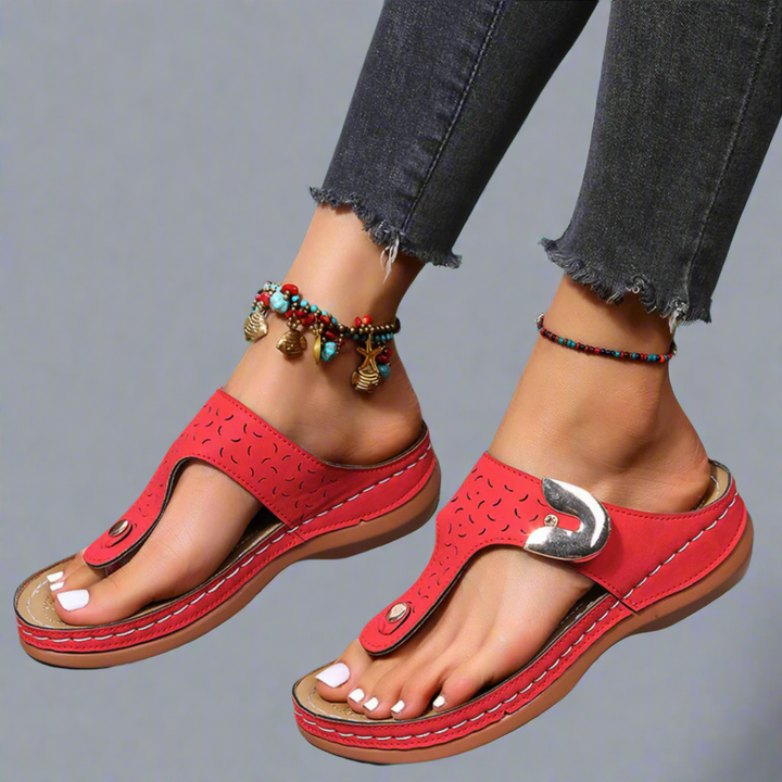 Cameron – Buckled Toe Post Sandals