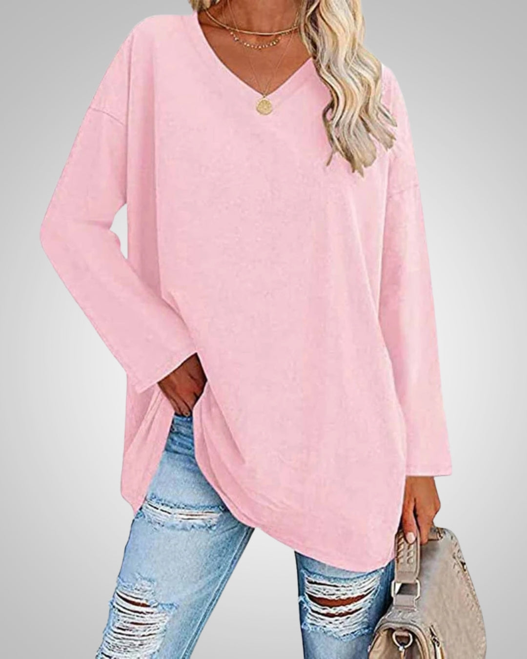 Ariana - Women’s Relaxed-Fit V-Neck Top
