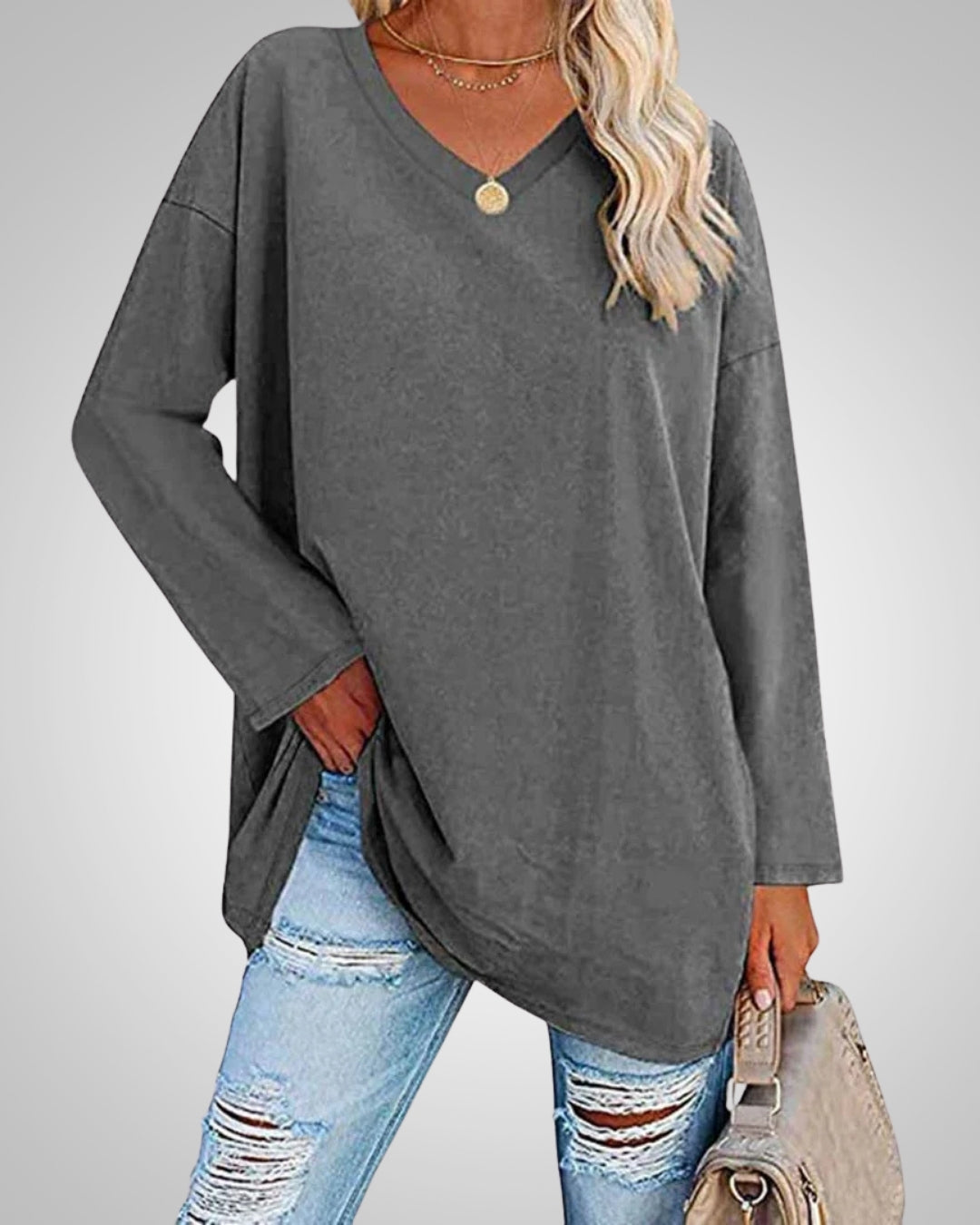 Ariana - Women’s Relaxed-Fit V-Neck Top