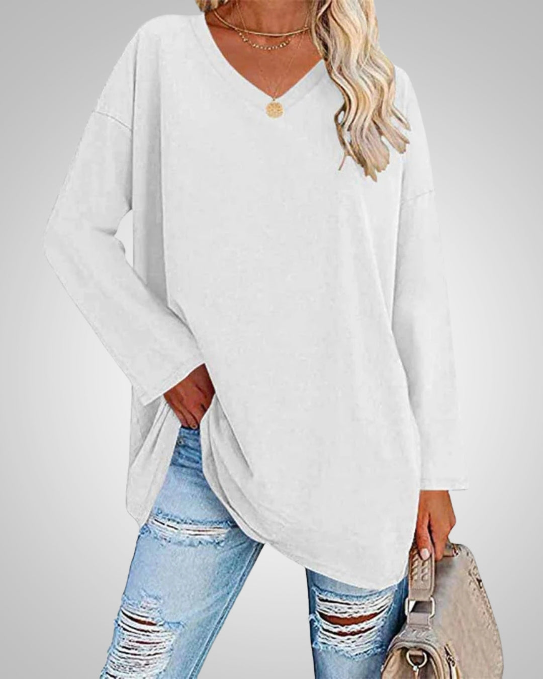 Ariana - Women’s Relaxed-Fit V-Neck Top