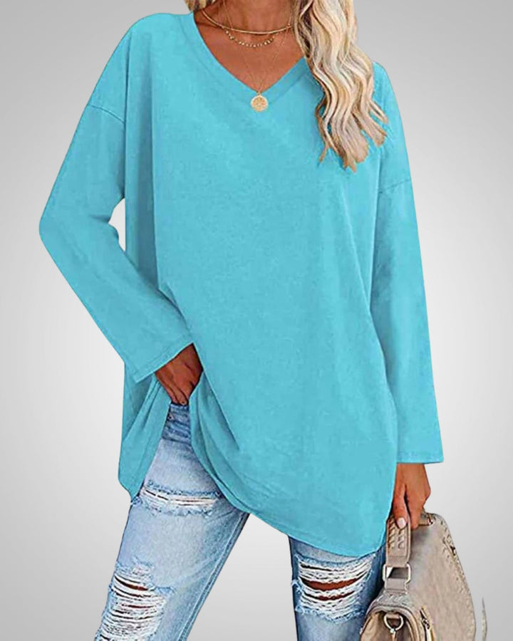 Ariana - Women’s Relaxed-Fit V-Neck Top