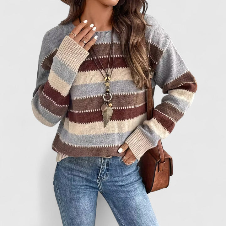 Esra - Vintage Striped Sweater