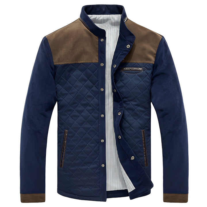 Men's Patchwork Jacket - Contemporary Modern Fit