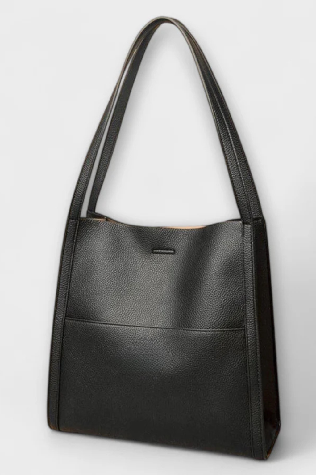 Nea - Women’s Structured Textured Tote Bag with Front Pocket