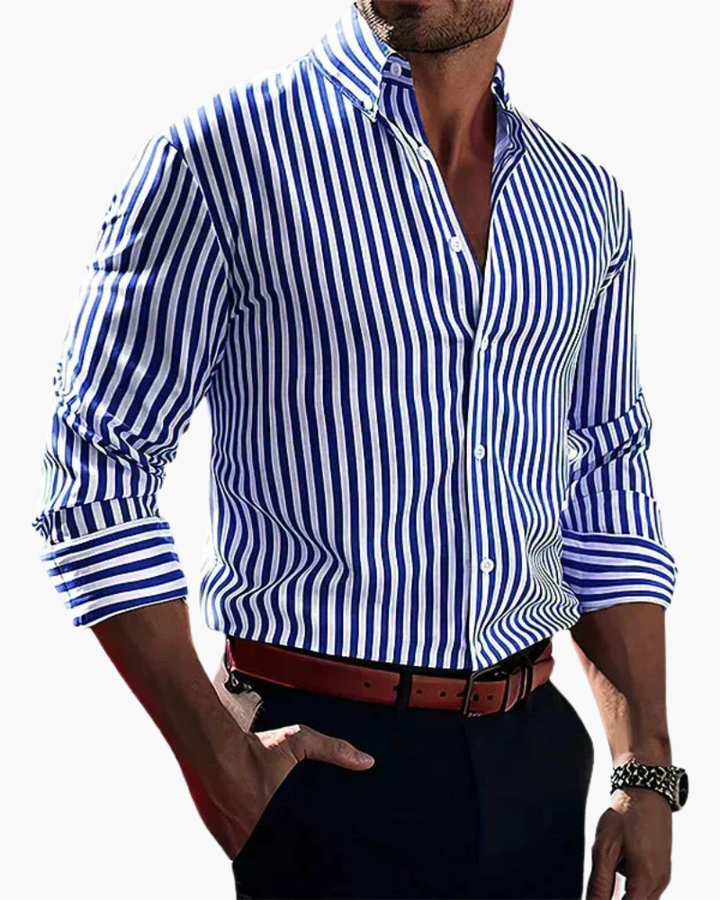 Men's Striped Shirt — Classic Stripe, Modern Fit