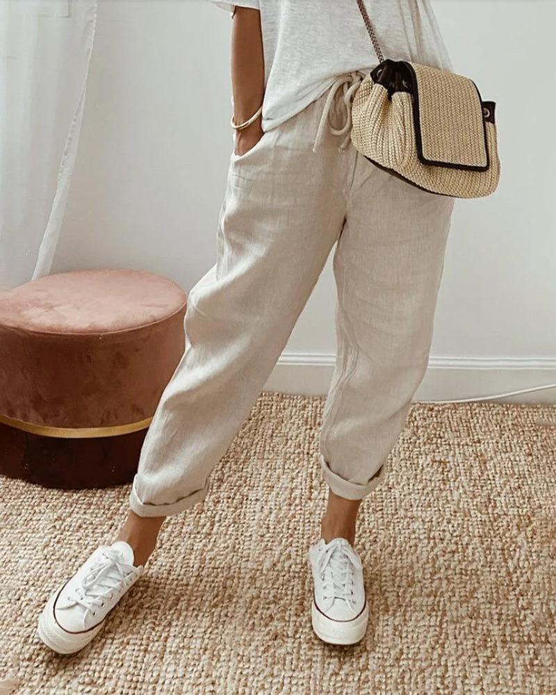 Lilly - Relaxed Full-Length Casual Pants