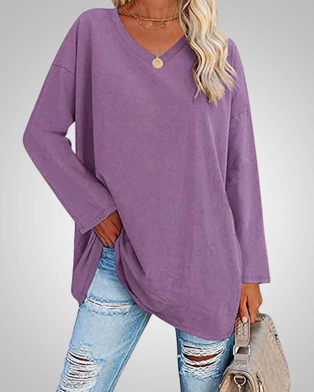 Ariana - Women’s Relaxed-Fit V-Neck Top
