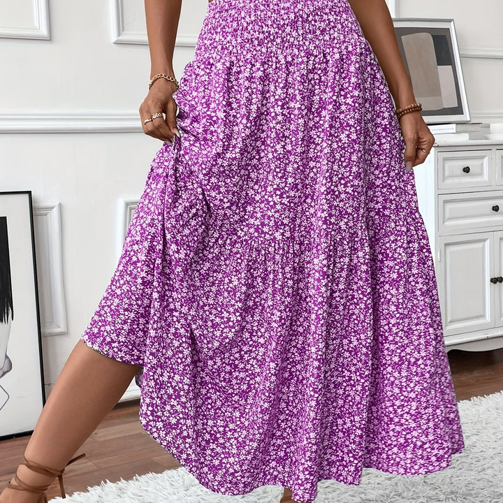 Marnie – Tiered Floral Maxi Skirt