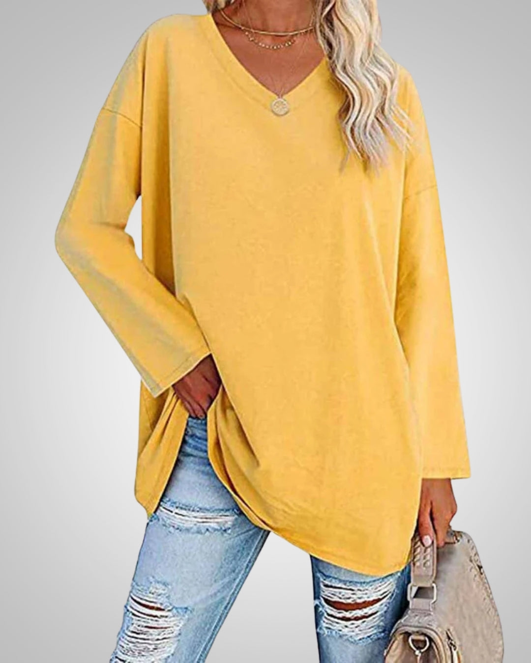 Ariana - Women’s Relaxed-Fit V-Neck Top