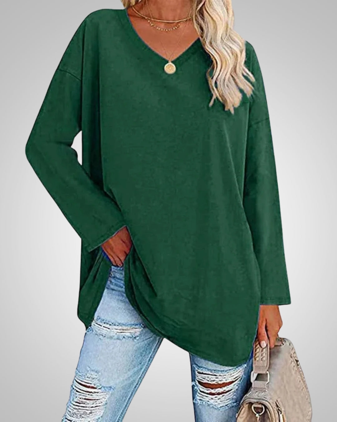 Ariana - Women’s Relaxed-Fit V-Neck Top