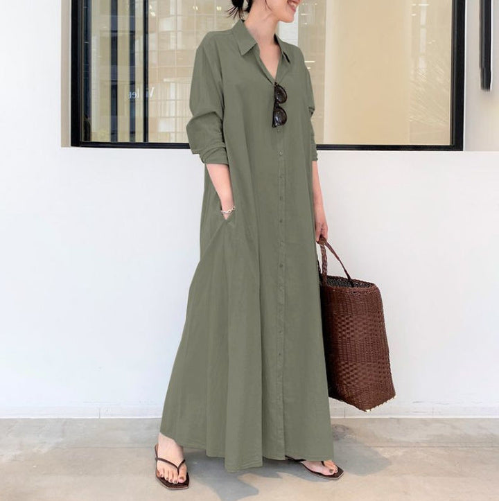 Berenice – Longline Shirt Maxi Dress