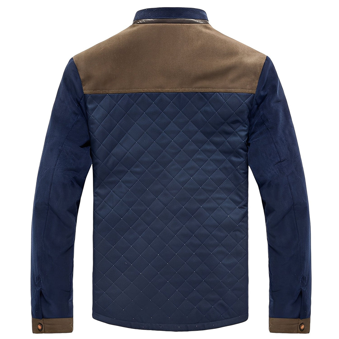 Men's Patchwork Jacket - Contemporary Modern Fit