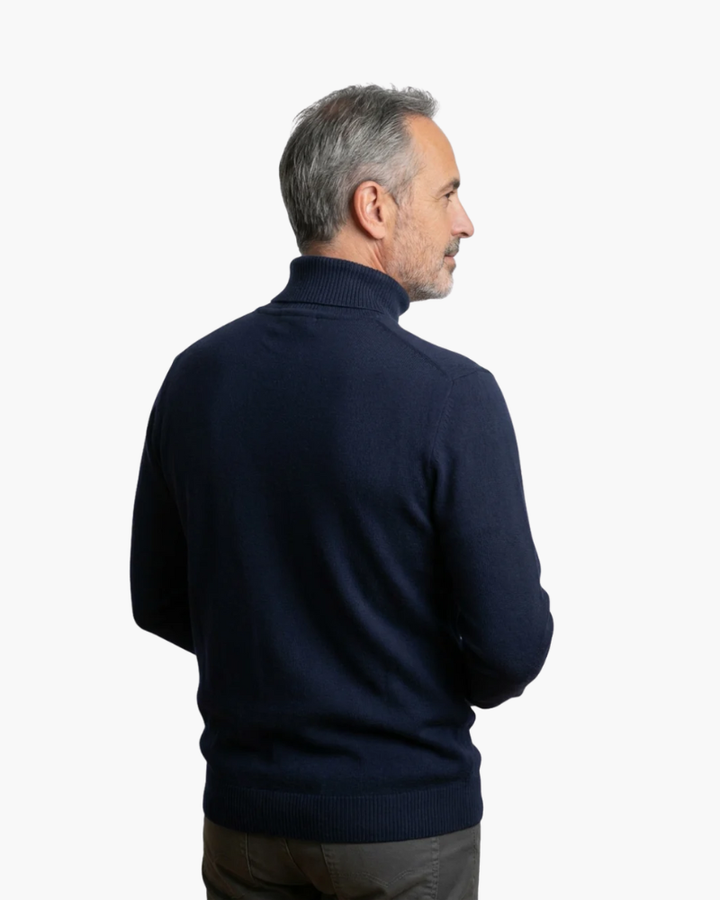 Men's Turtleneck Sweater - Stretch Regular Fit