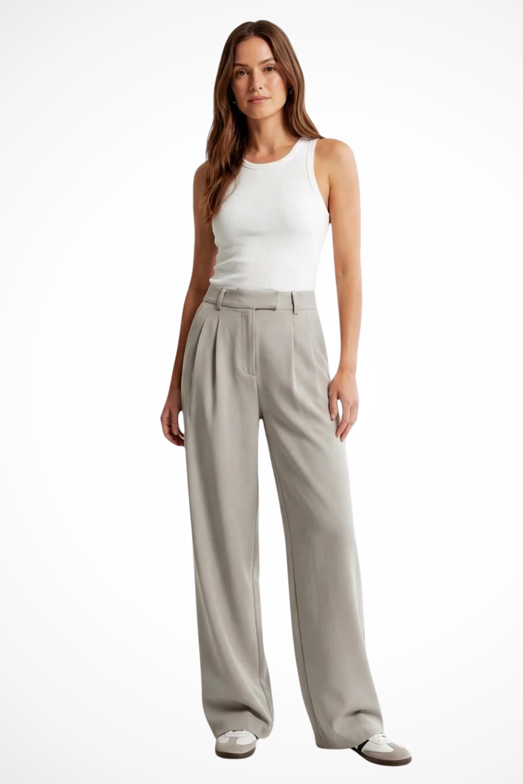 Arabella - Women’s High-Waisted Pleated Wide-Leg Trousers