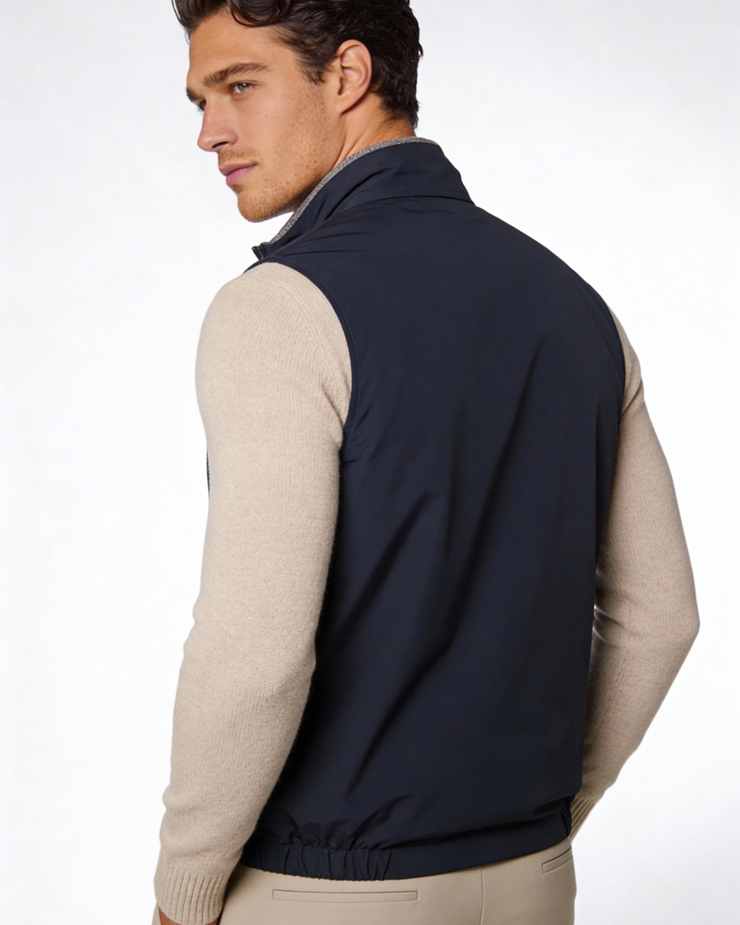 Men's Reversible Lightweight Vest - Two-Way Wear