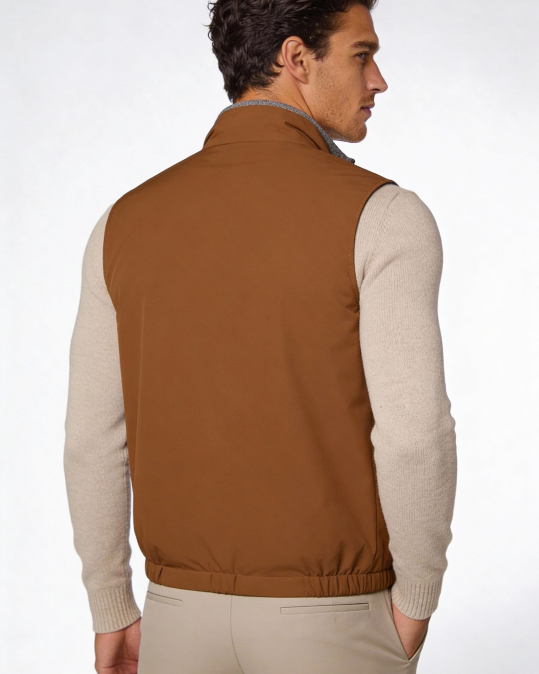 Men's Reversible Lightweight Vest - Two-Way Wear