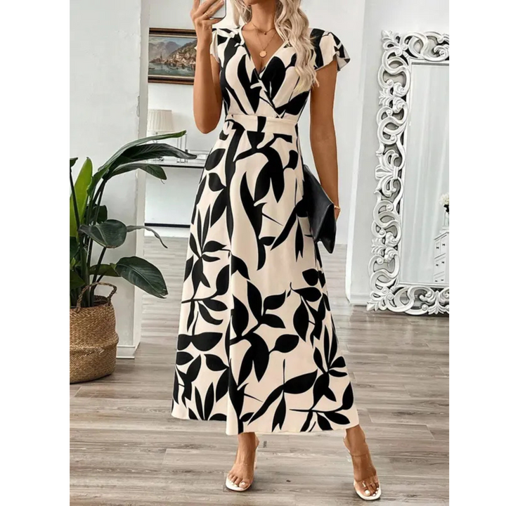 Freya – Petal Print Maxi Dress