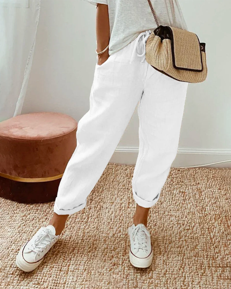 Lilly - Relaxed Full-Length Casual Pants