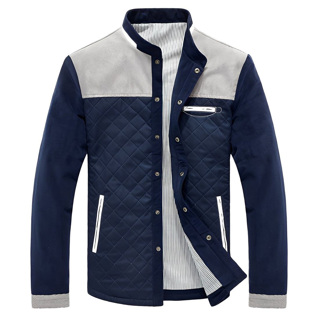 Men's Patchwork Jacket - Contemporary Modern Fit