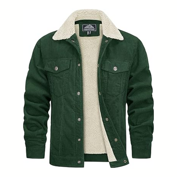 Men's Lined Winter Jacket — Tailored Fit