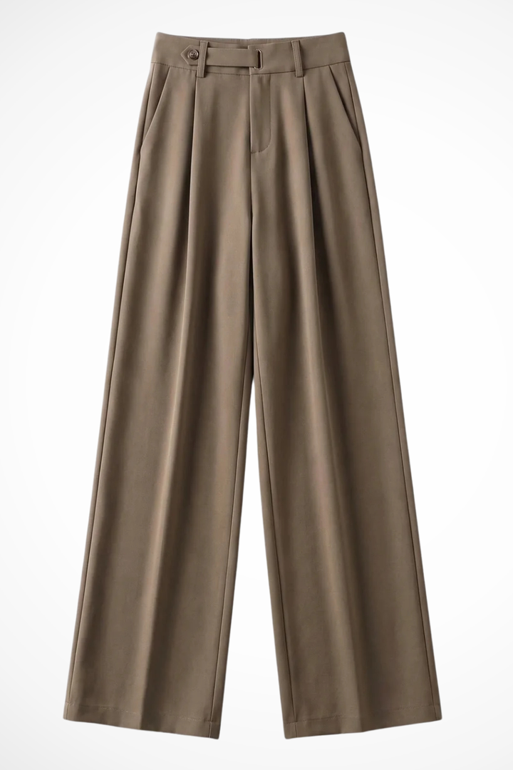 Arabella - Women’s High-Waisted Pleated Wide-Leg Trousers