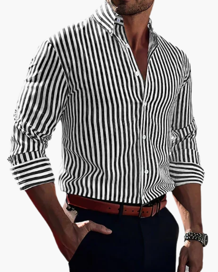 Men's Striped Shirt — Classic Stripe, Modern Fit