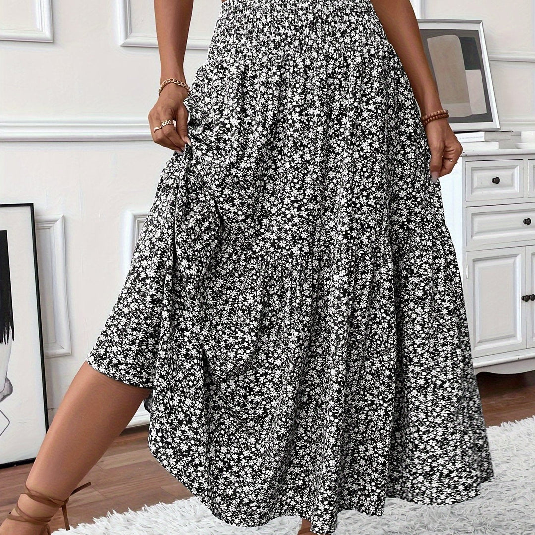 Marnie – Tiered Floral Maxi Skirt