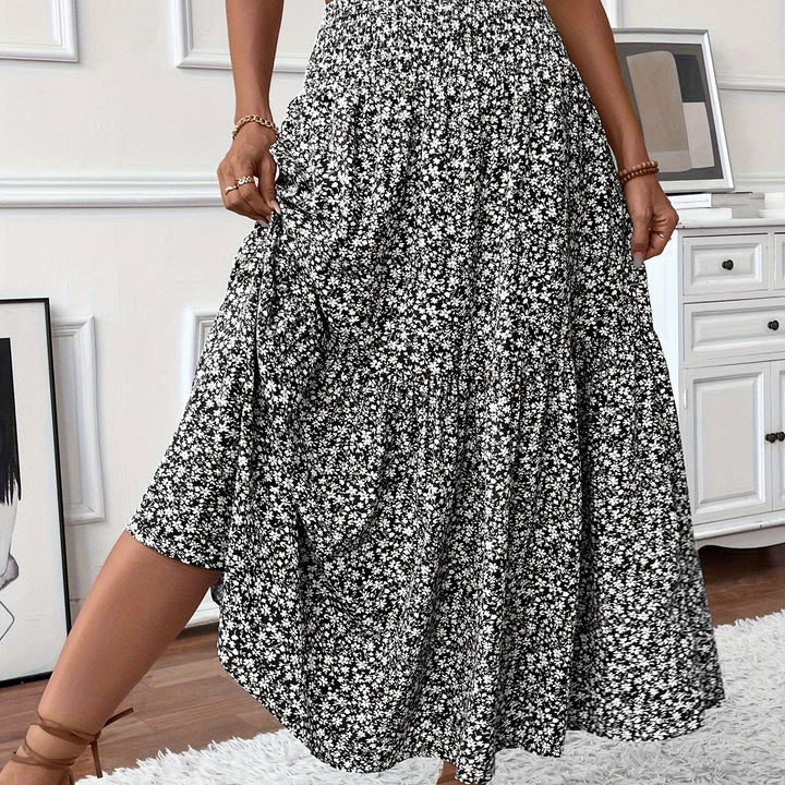 Marnie – Tiered Floral Maxi Skirt