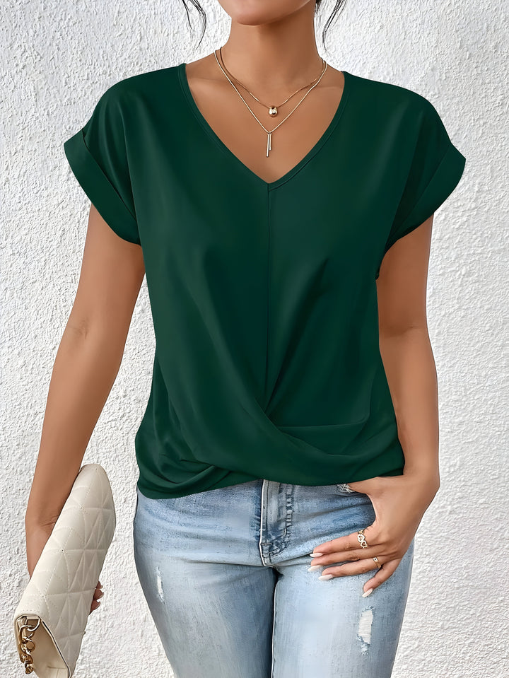 Maeve – Twist Front V-Neck Top