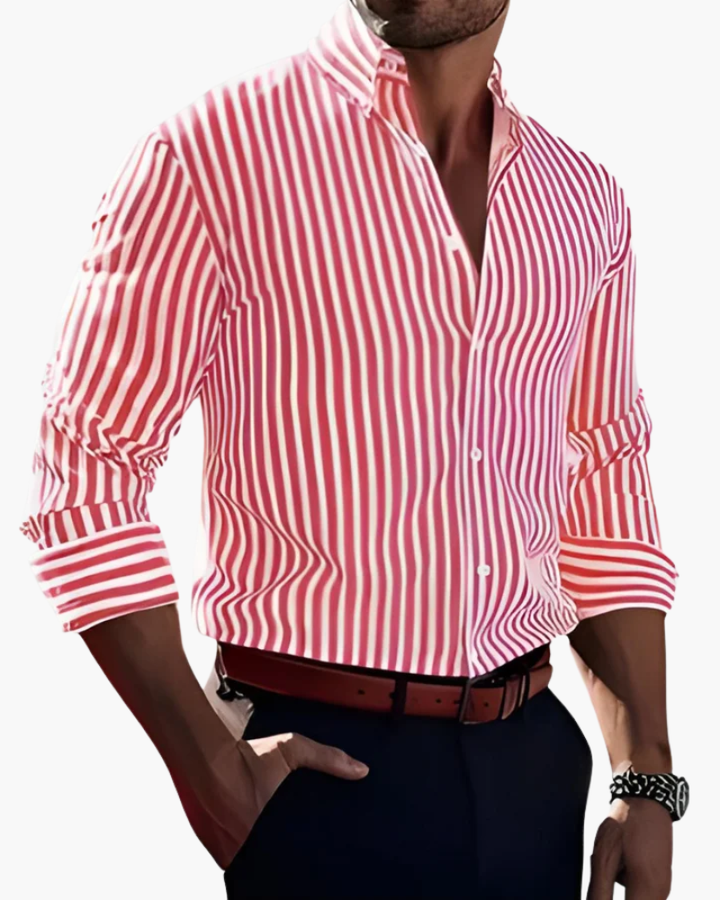 Men's Striped Shirt — Classic Stripe, Modern Fit