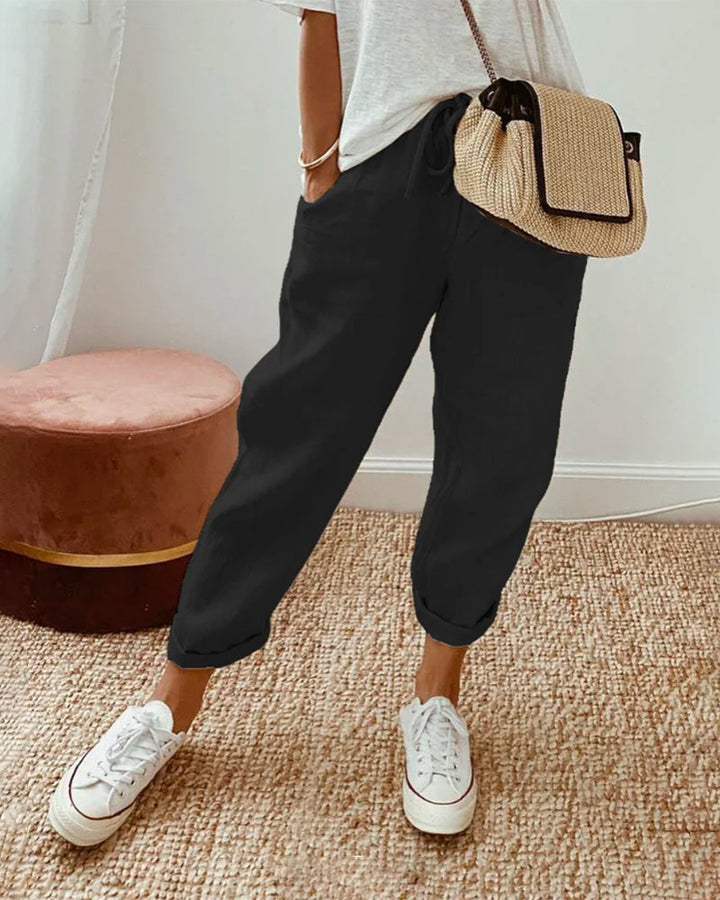 Lilly - Relaxed Full-Length Casual Pants