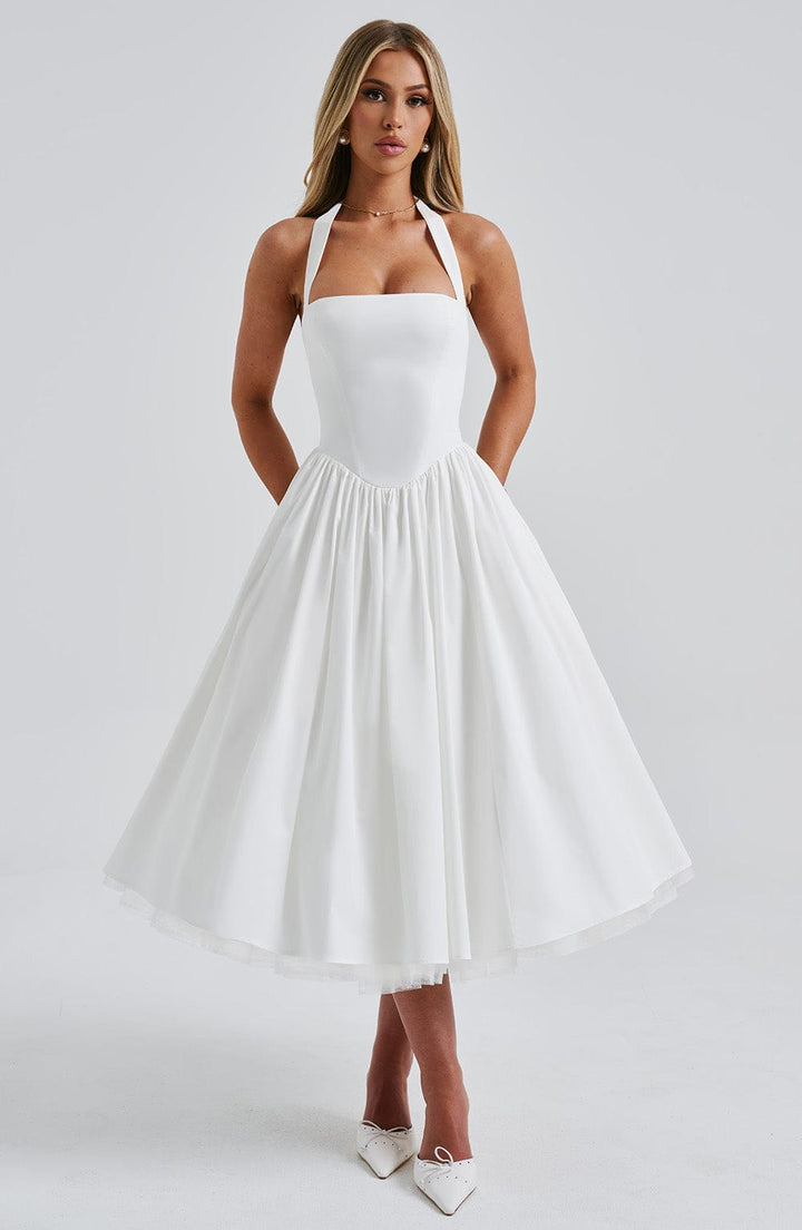 Sydney - Women's A-Line Midi Wedding Guest Dress