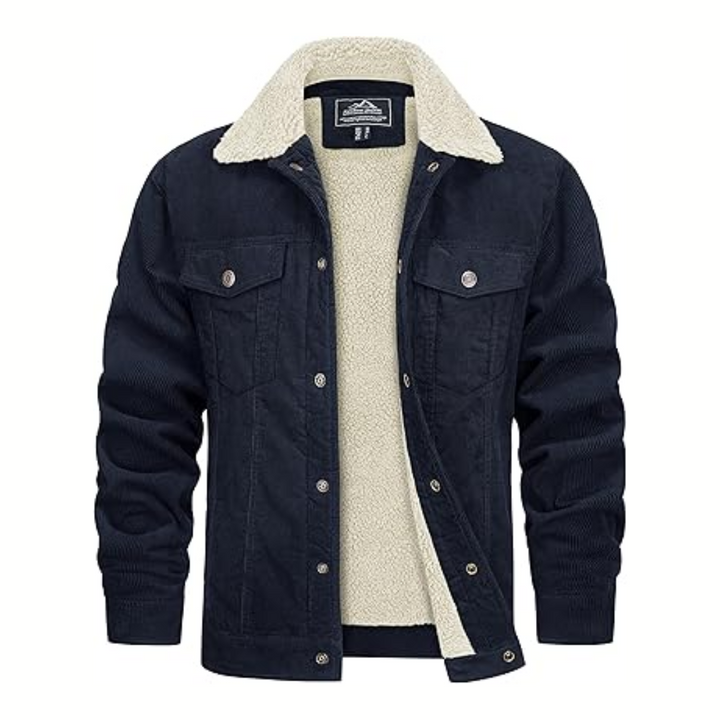 Men's Lined Winter Jacket — Tailored Fit
