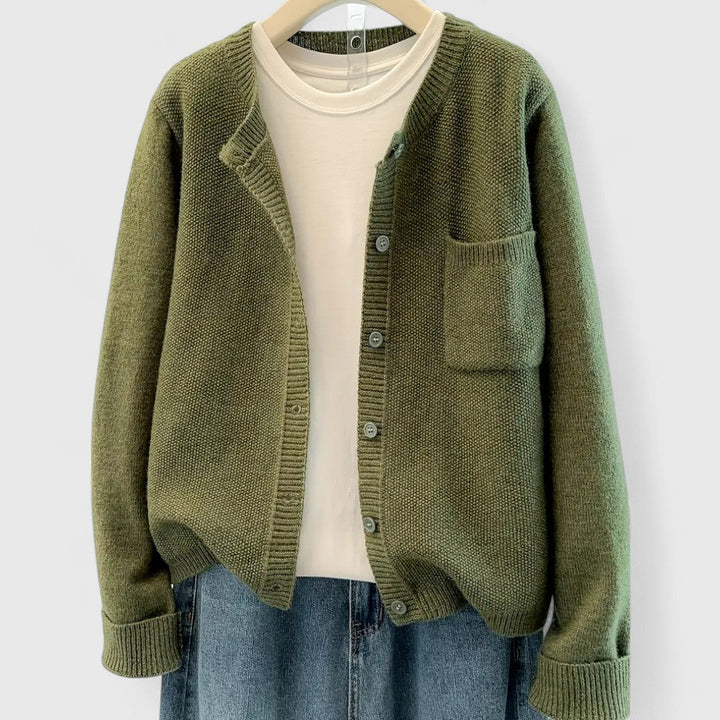 Elaine - Casual Button-Up Cardigan