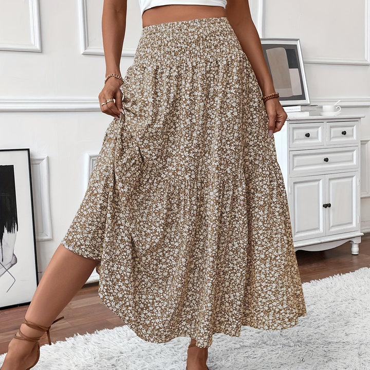 Marnie – Tiered Floral Maxi Skirt