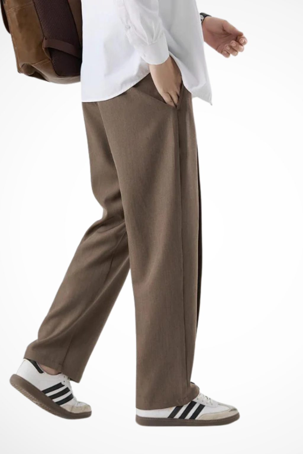 Jordi - Men Front Pleat Wide Leg Tailored Trousers