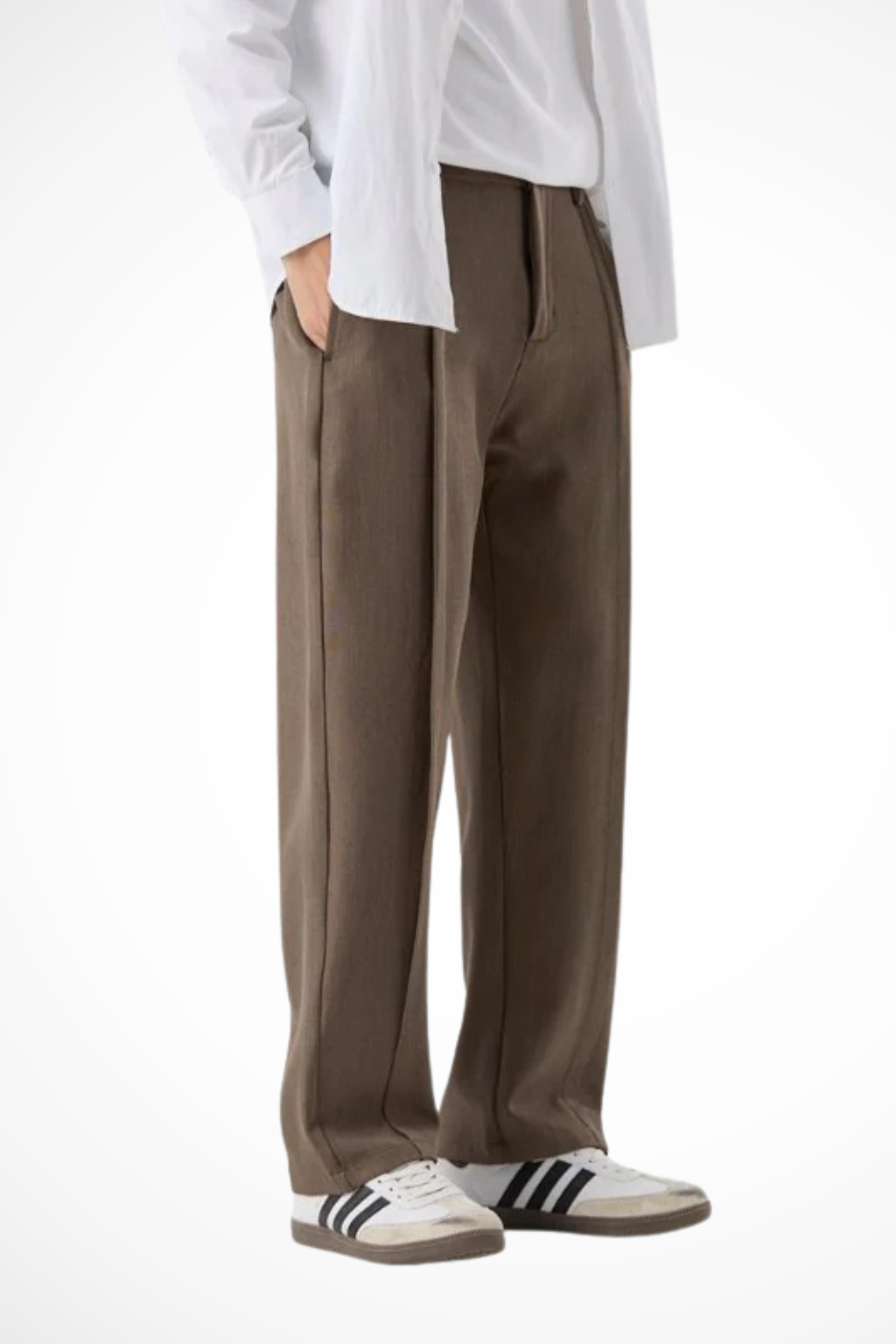 Jordi - Men Front Pleat Wide Leg Tailored Trousers