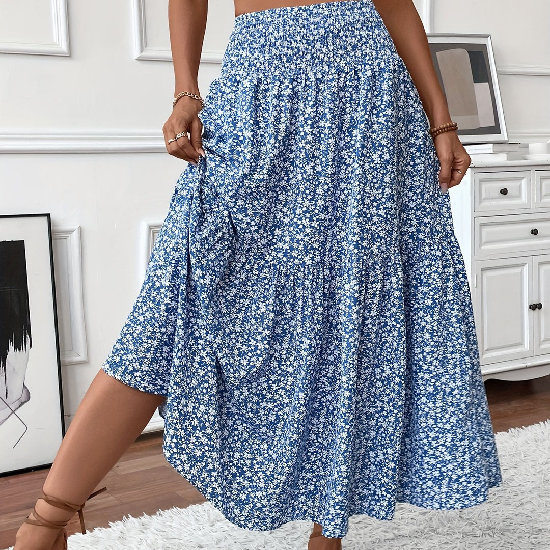 Marnie – Tiered Floral Maxi Skirt
