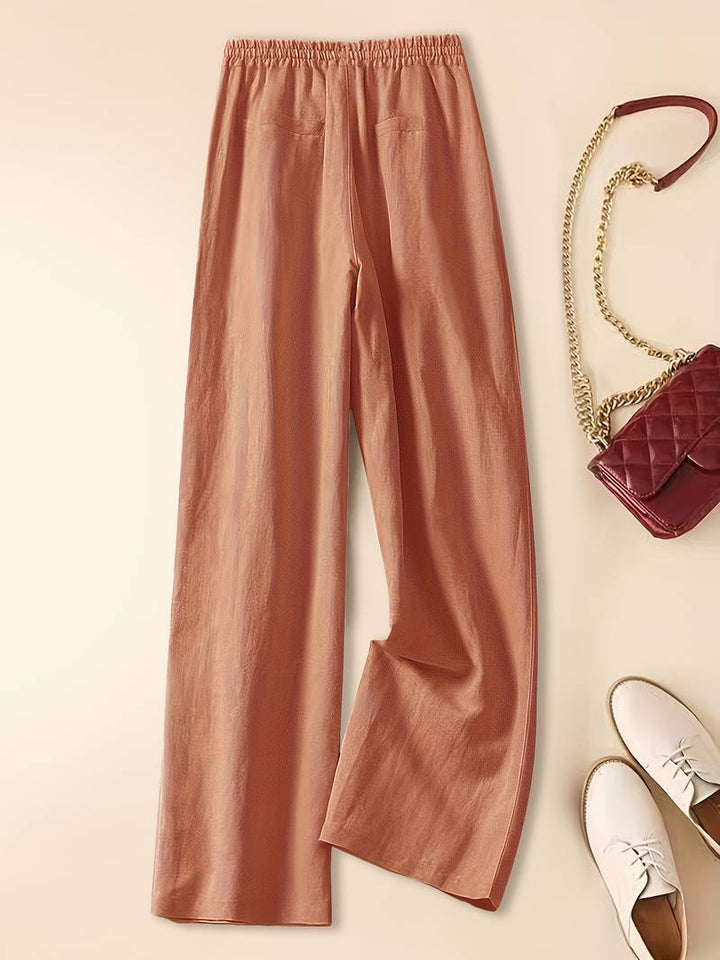 Abigail – Wide-Leg Drawstring Trousers