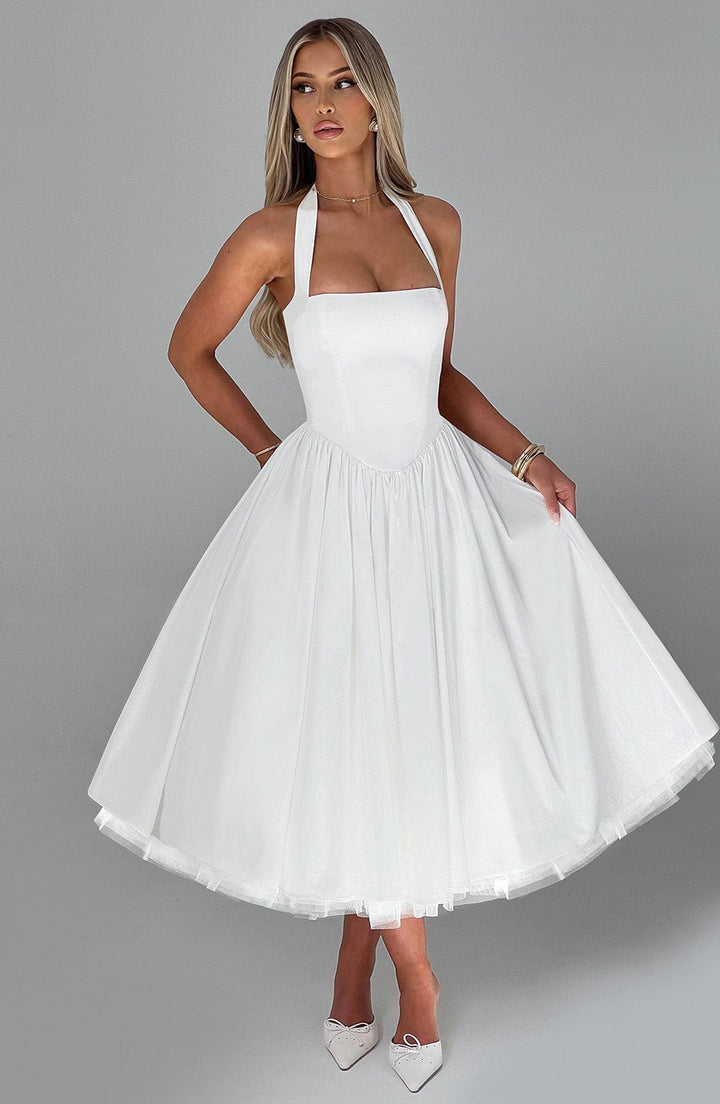 Sydney - Women's A-Line Midi Wedding Guest Dress
