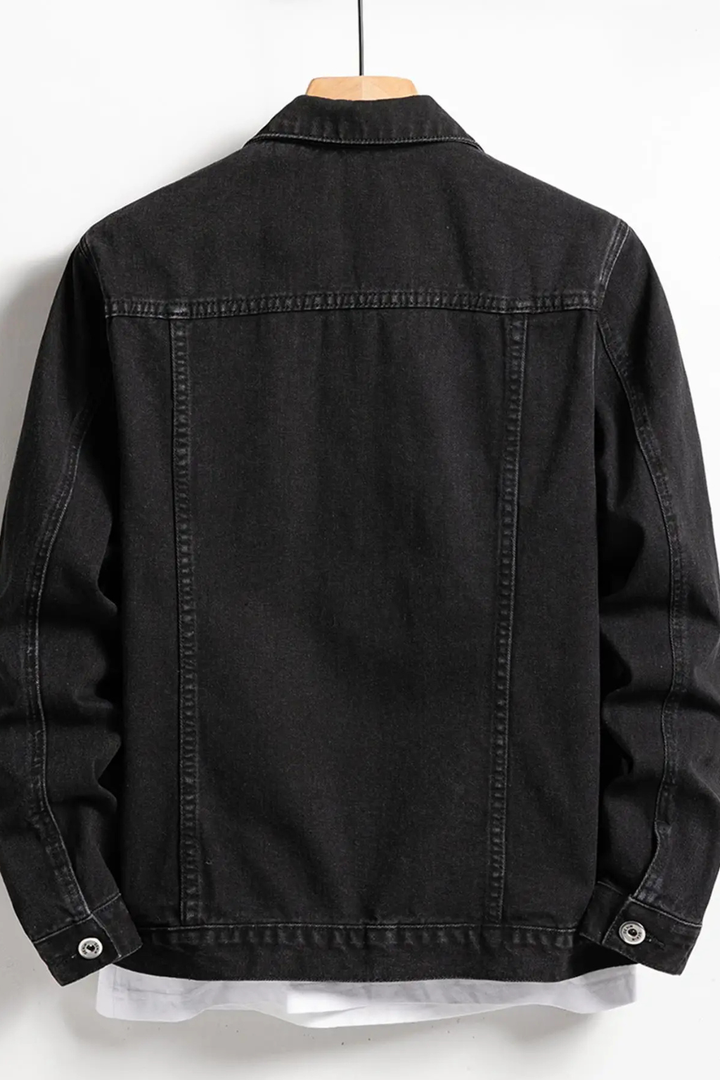 Men's Classic Fit Button-Up Jacket — Point Collar