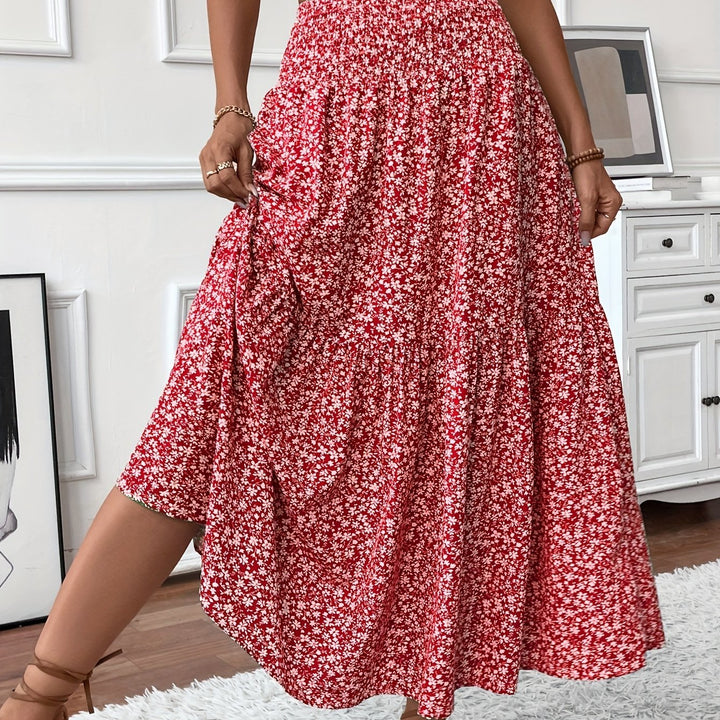 Marnie – Tiered Floral Maxi Skirt