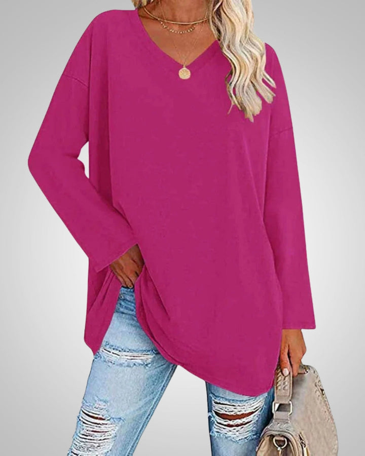 Ariana - Women’s Relaxed-Fit V-Neck Top